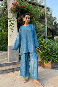 Blue co-ord set - M - Co-ord set