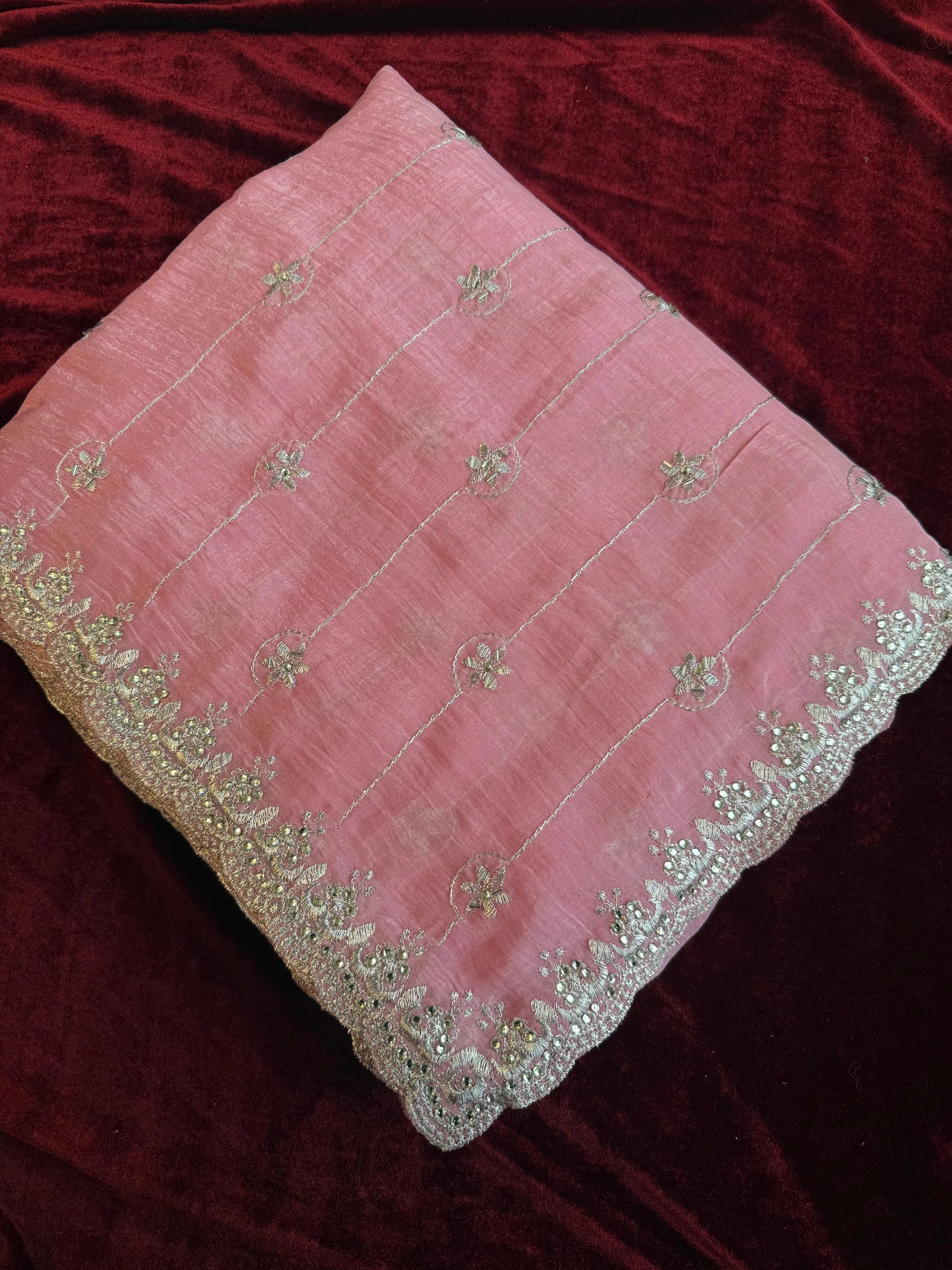 Chanderi silk Saree - Lavender Pink - saree