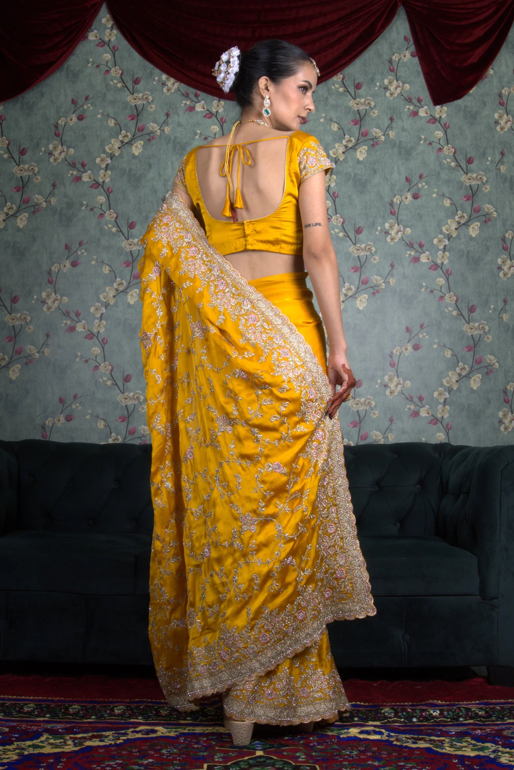 Chandrika Haldi Saree