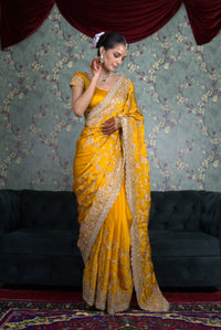 Chandrika Haldi Saree