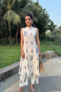 Cotton linen floral printed co-ord set - XS - Co-ord set