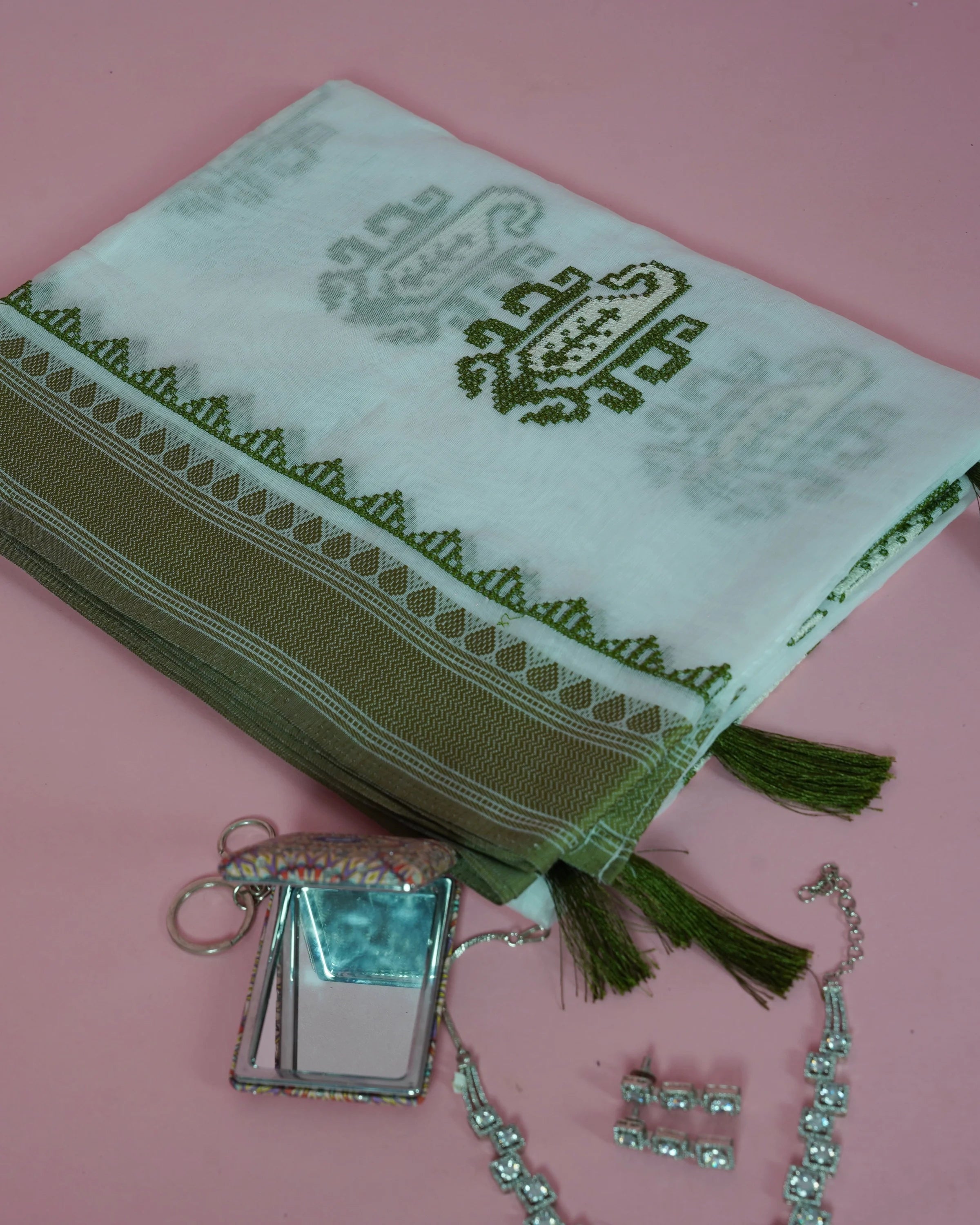 Cotton Saree Green saree