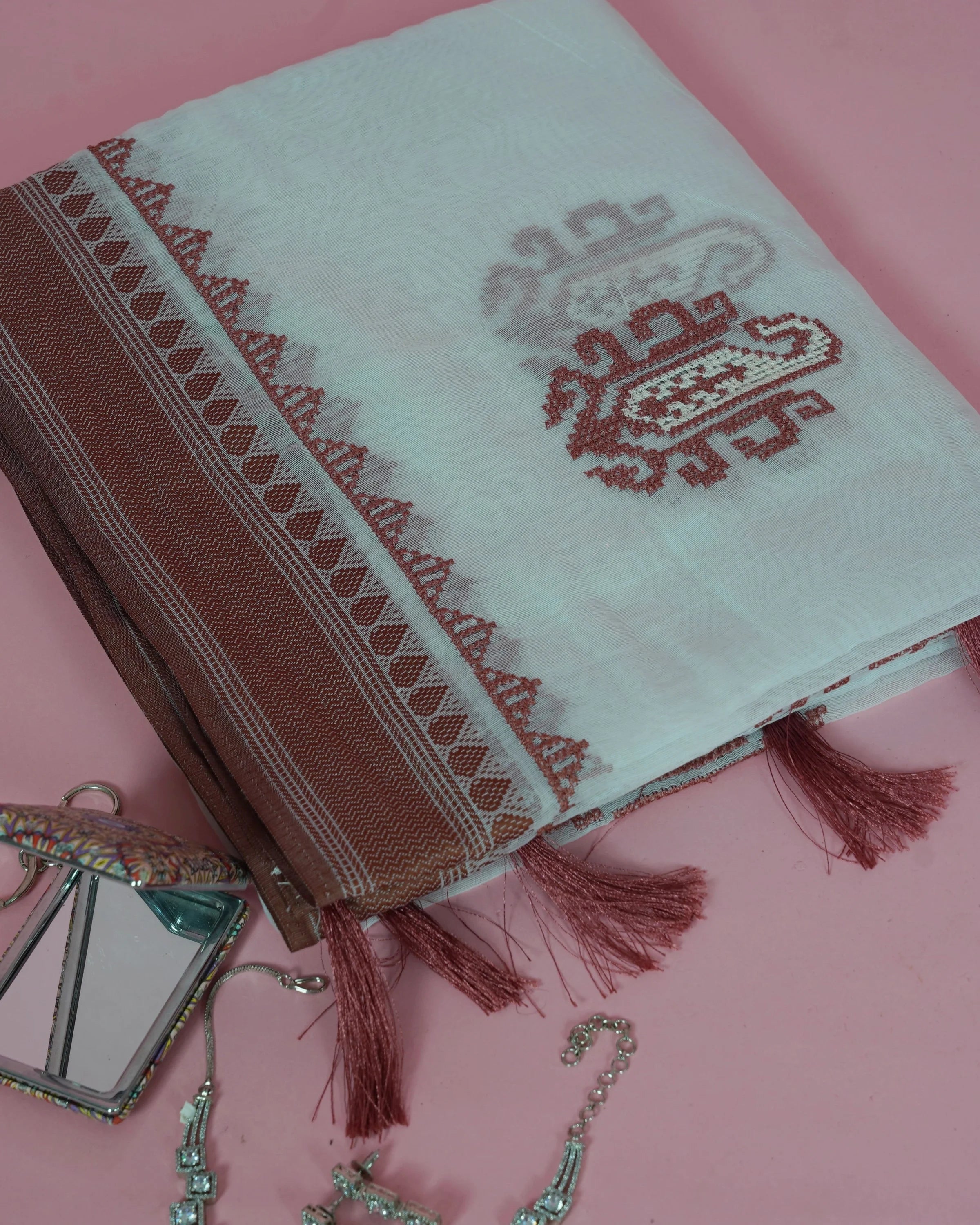 Cotton Saree Mehroon saree