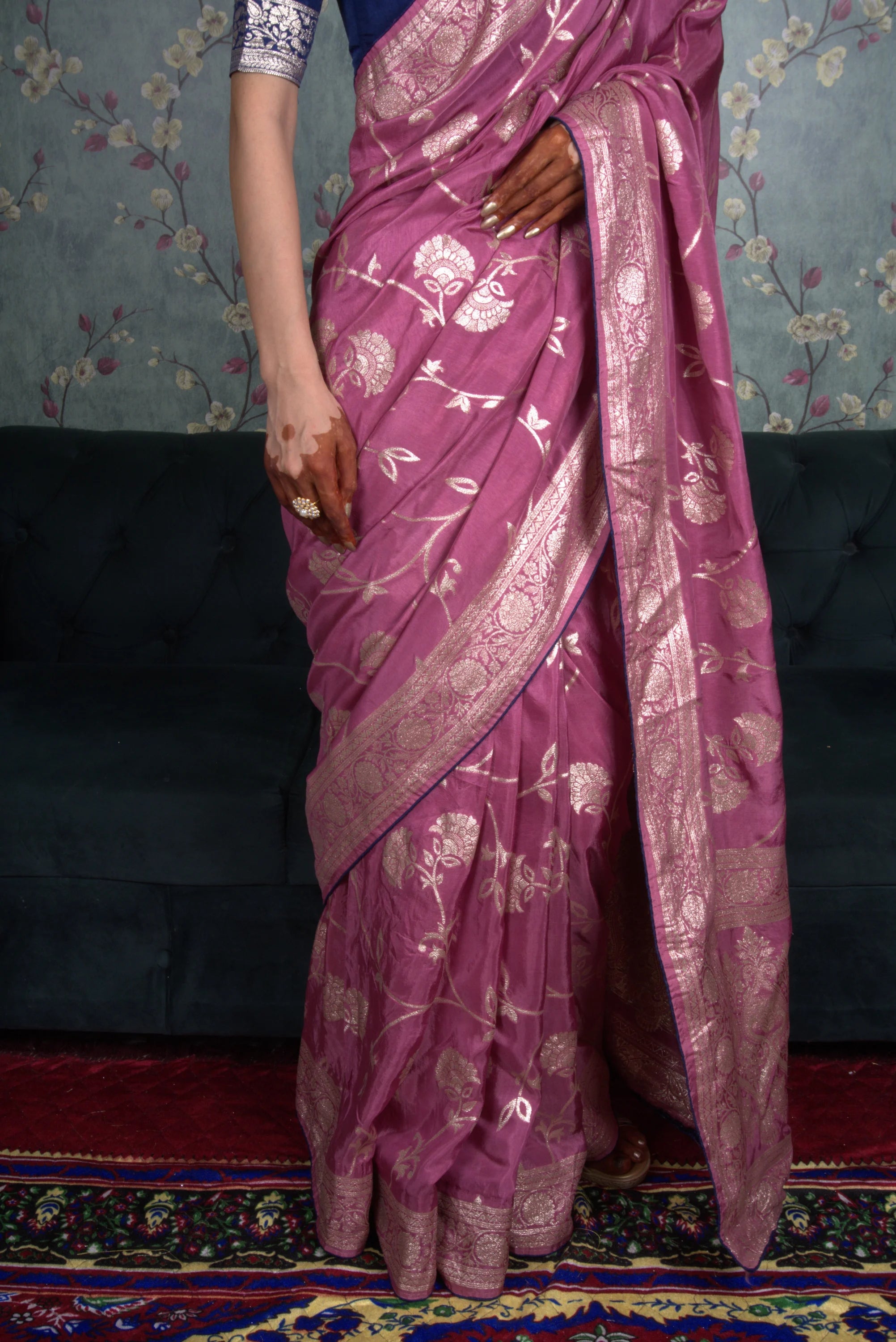 Indira Pink Saree