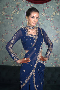 Lavanya Pre Stitched Saree for reception