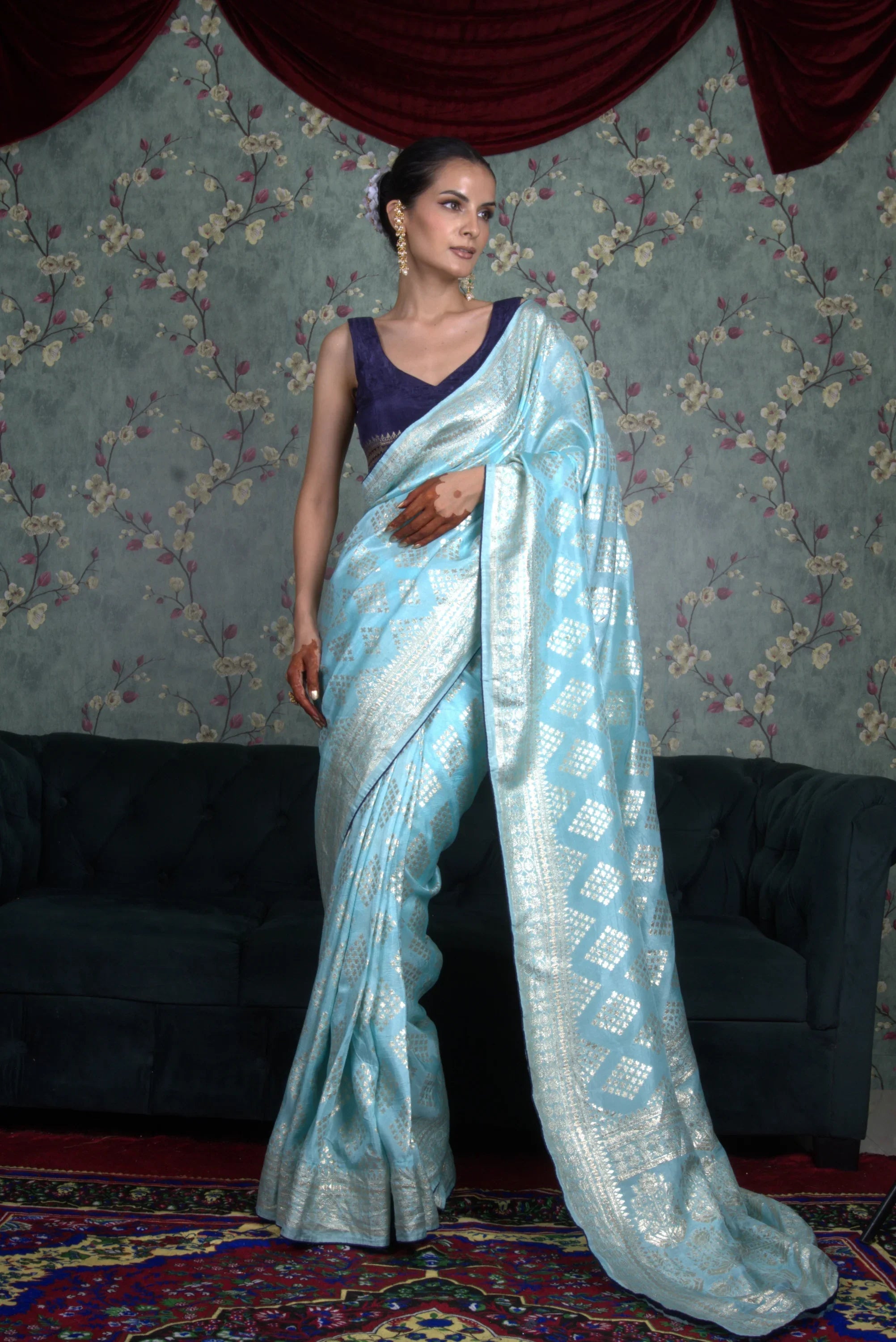 Neelambari Blue Saree
