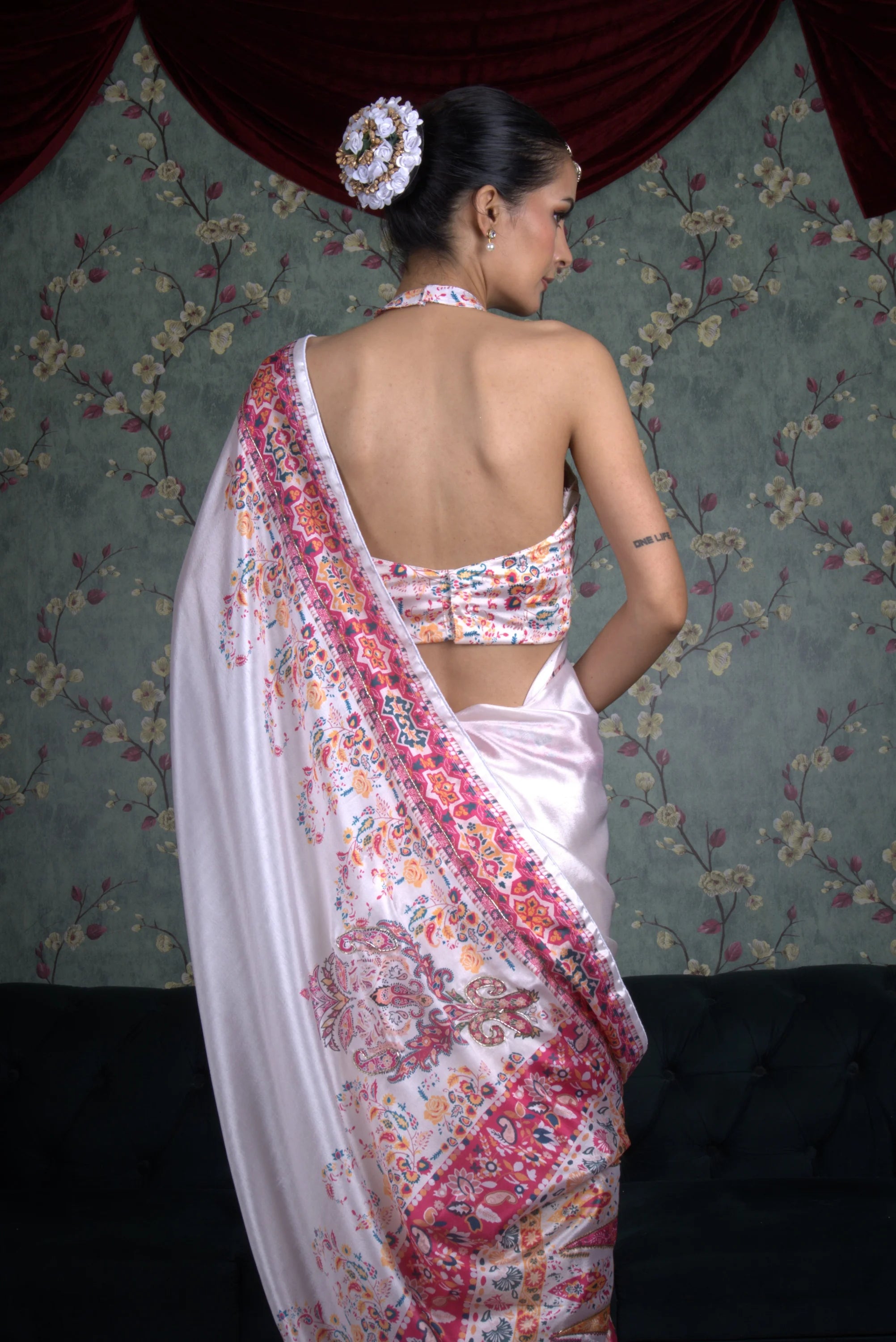 Pearl White Saree