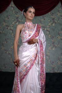 Pearl White Saree