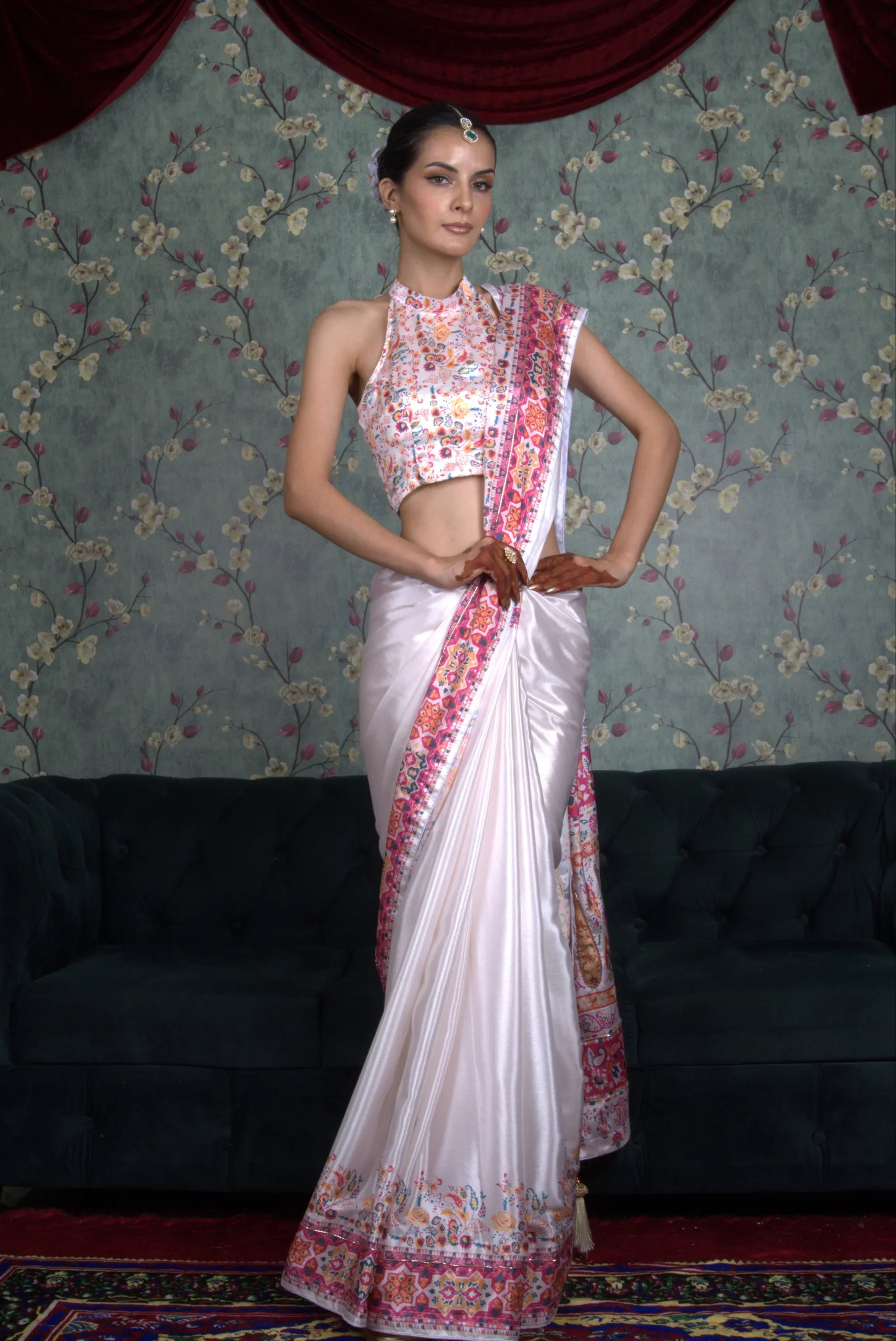 Pearl White Saree