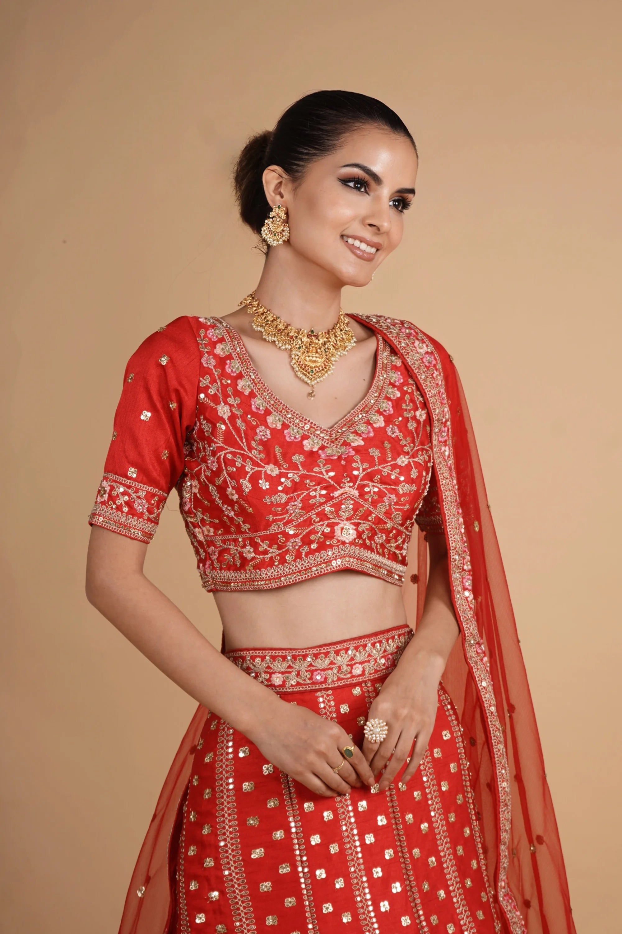 Scarlet Royal Bridal Lehenga Lehenga