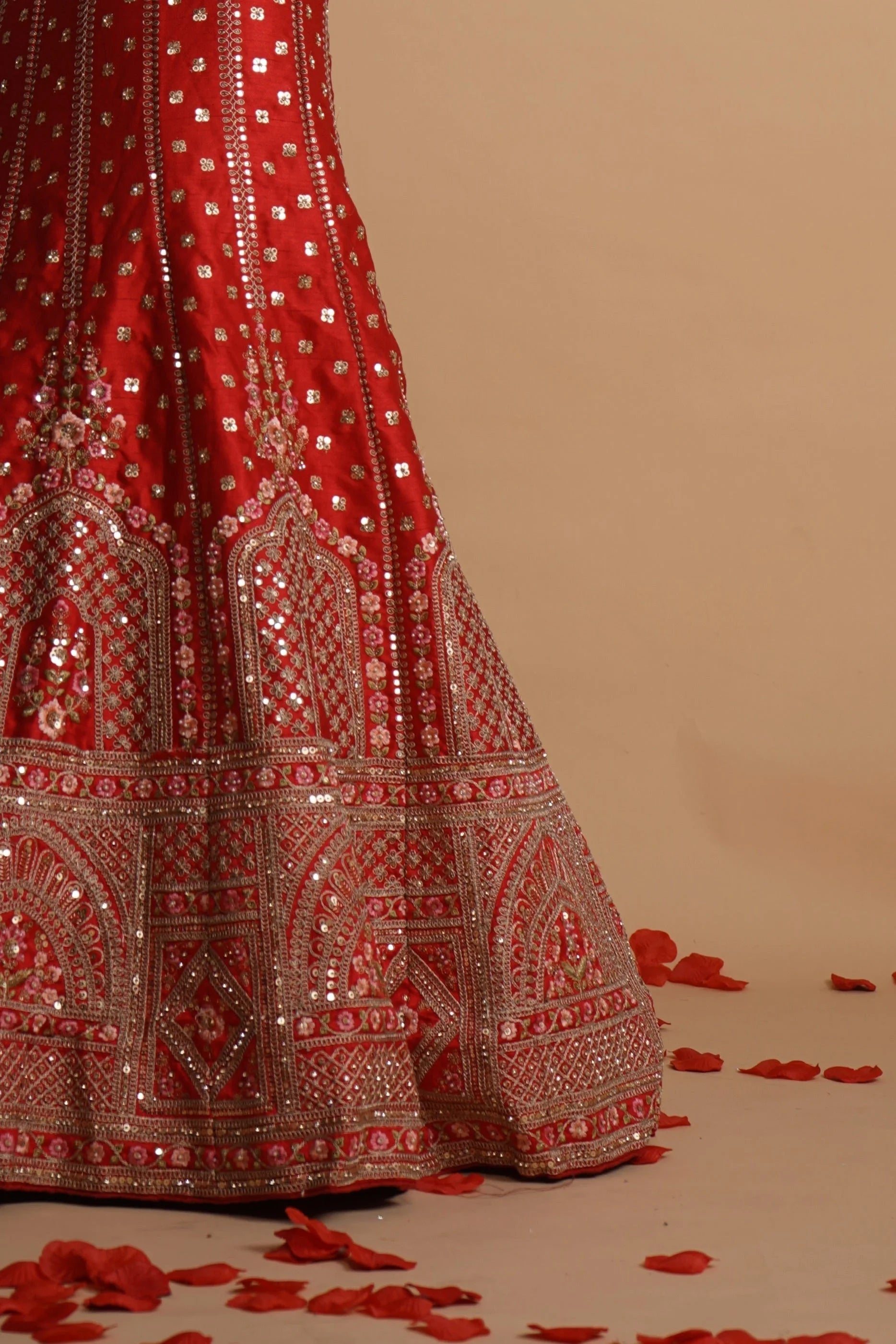 Scarlet Royal Bridal Lehenga Lehenga