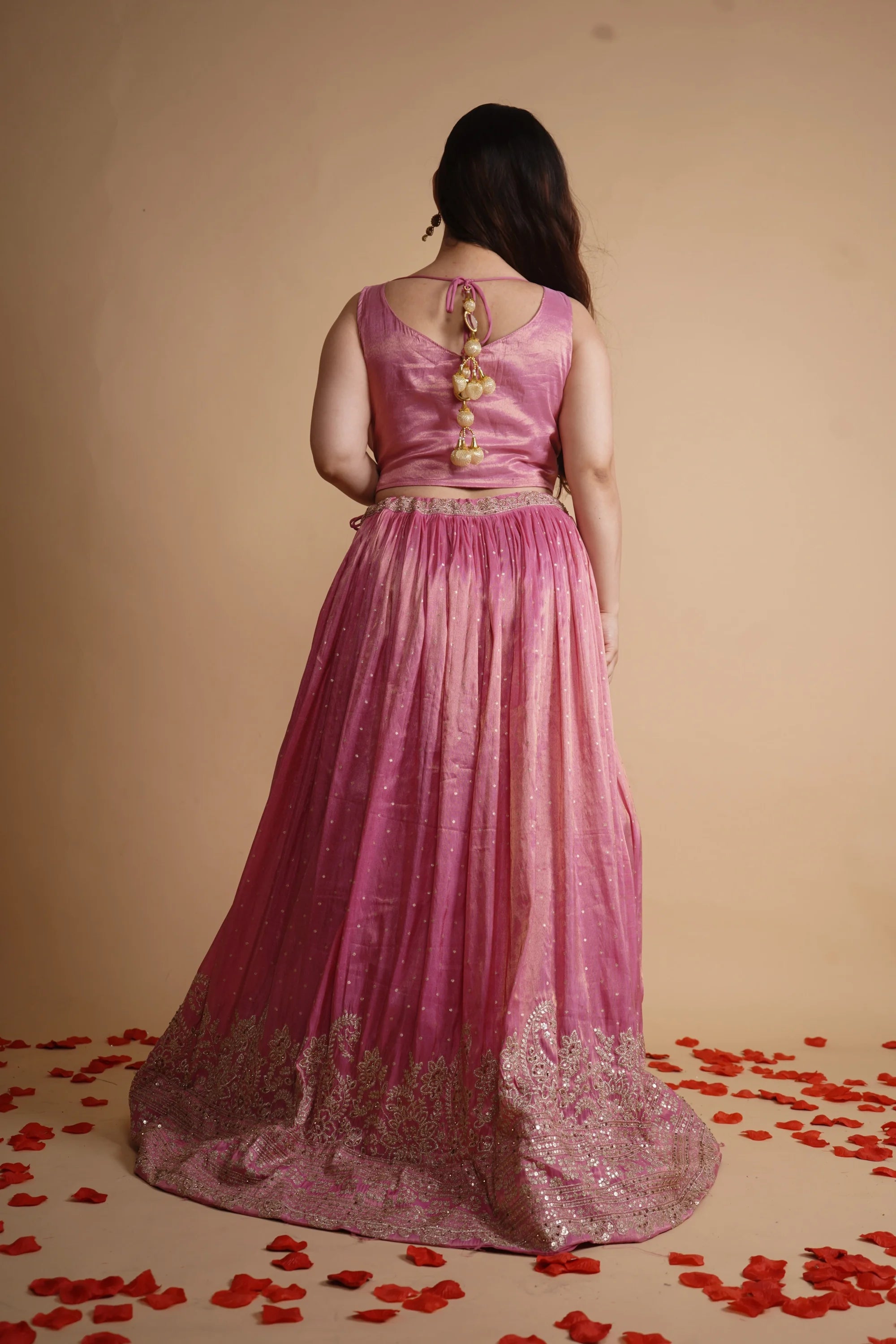 Rich Pink Lehenga