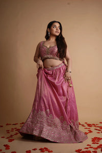 Rich Pink Lehenga