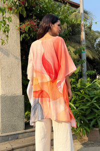 Short kaftan in orange - M