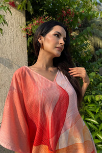 Short kaftan in orange - S