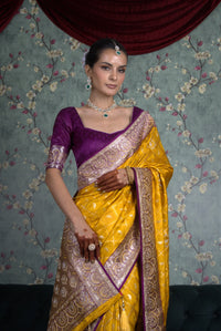 Sunehri Mustard Saree