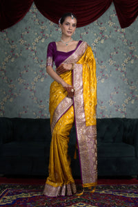 Sunehri Mustard Saree