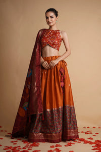 Brown Royal Lehenga Lehenga
