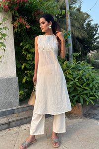 Cotton linen co-ord set - M - Co-ord set