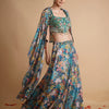 Floral Green Lehenga