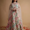 Floral Mirror work Lehenga