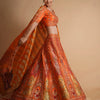 Orange embroidered Lehenga