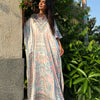 Pinkish blue kaftan