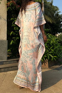 Pinkish blue kaftan - Kaftan