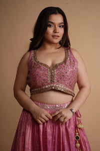 Rich Pink Lehenga
