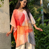 Short kaftan in orange